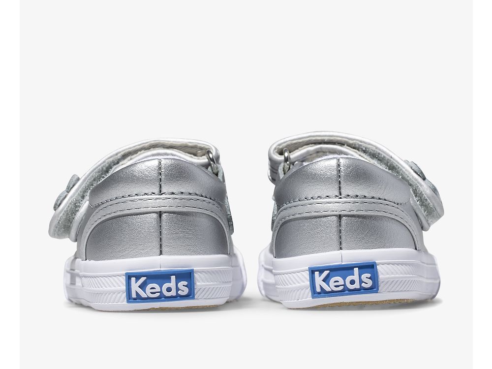 Keds Ella Mary Jane Tytön Nahkakengät Hopea | FI-95827