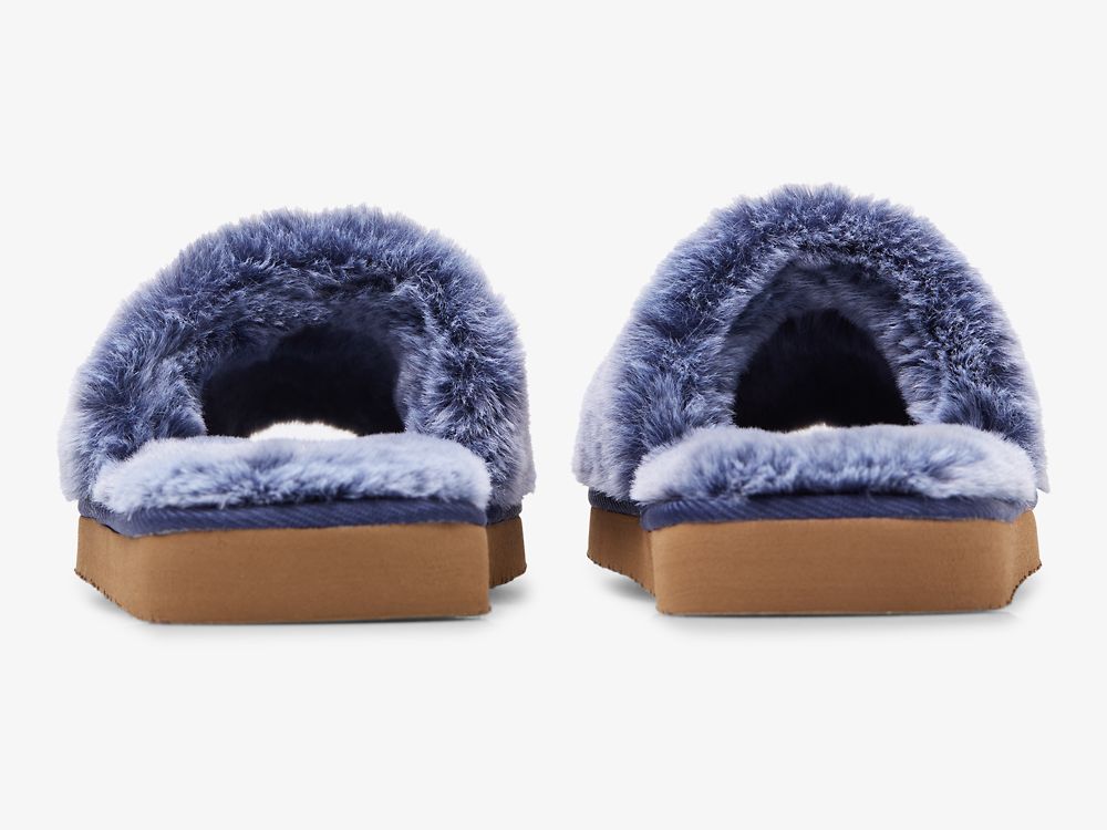 Keds Fuzzy Rantasandaalit Tossut Naisten Tossut Sininen | FI-07587