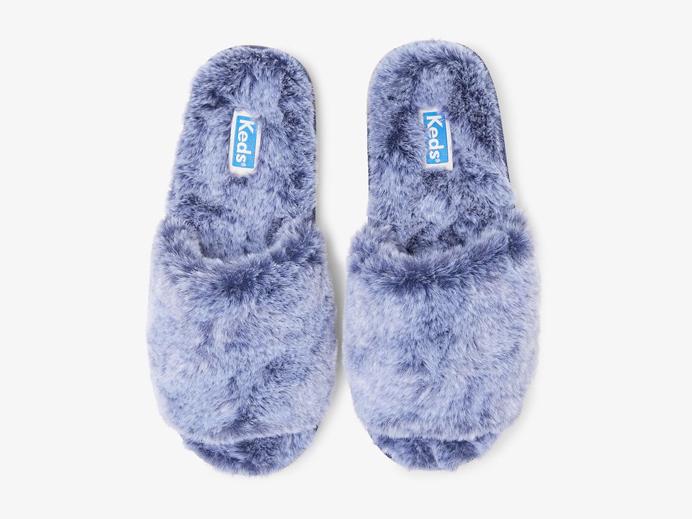 Keds Fuzzy Rantasandaalit Tossut Naisten Tossut Sininen | FI-07587