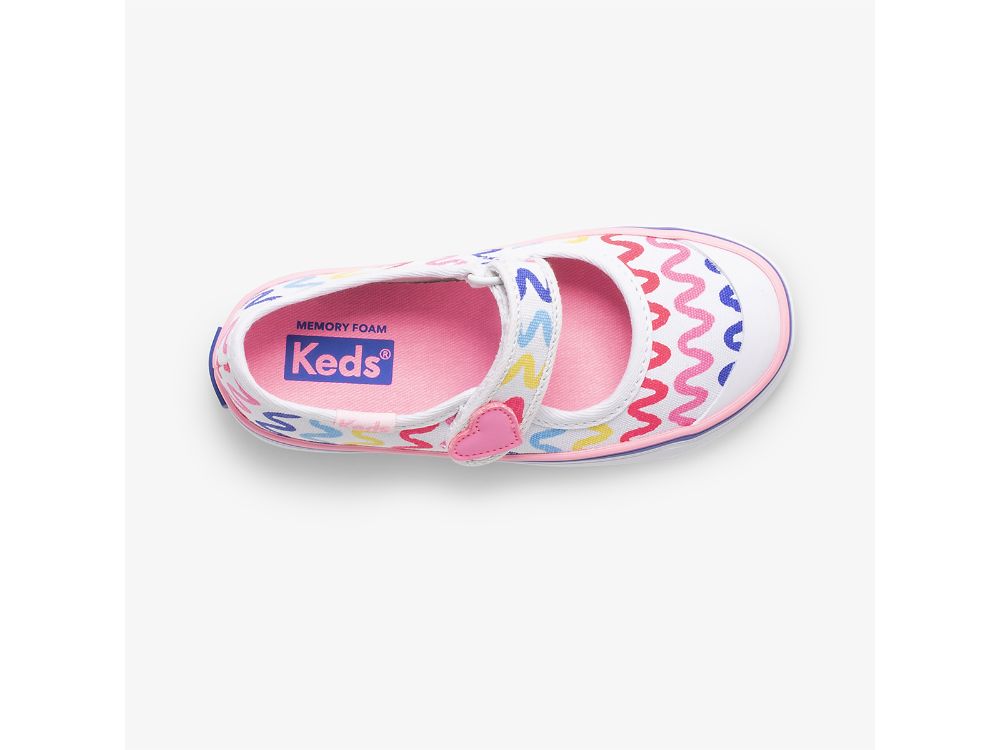 Keds Harper Tytön Mary Jane Kengät Valkoinen | FI-06256