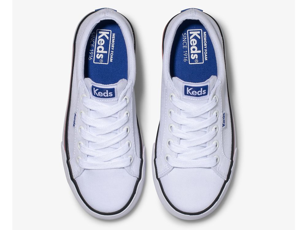 Keds Jump Kick Canvas Tytön Tennarit Valkoinen | FI-37917