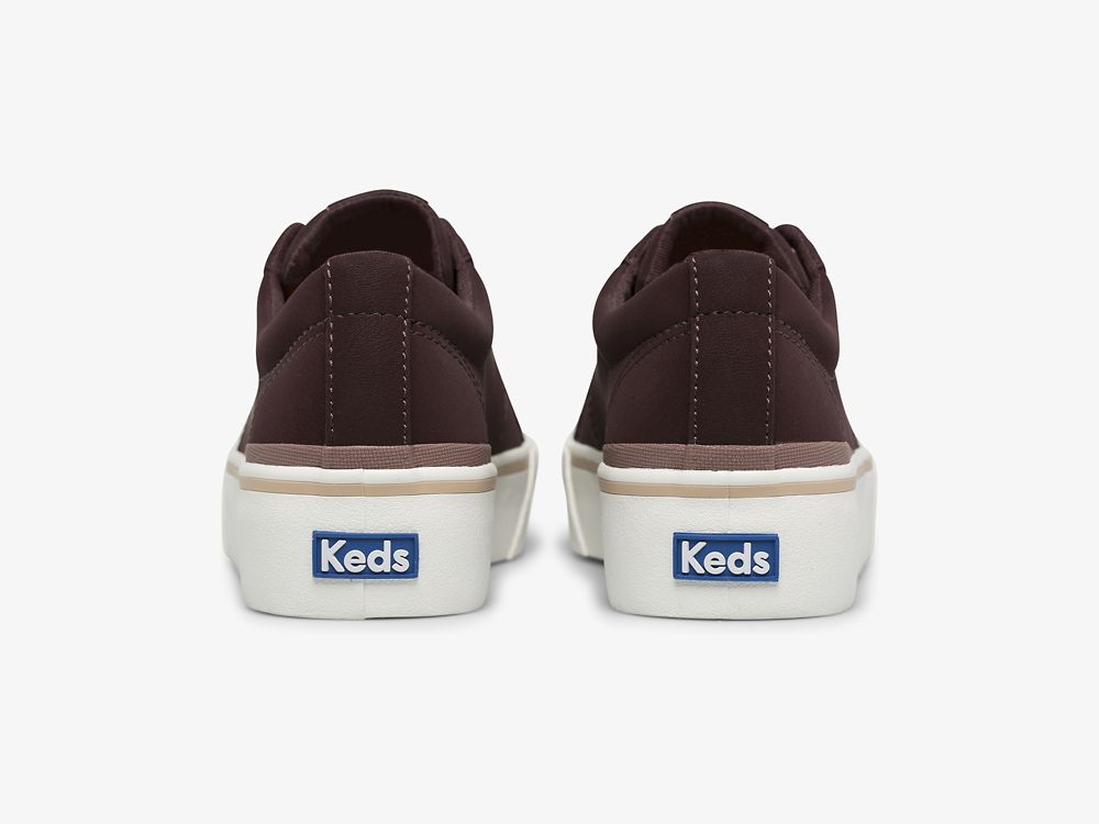 Keds Jump Kick Duo Vegaaniset Soft Buck Naisten Nauhakengät Viininpunainen | FI-71041