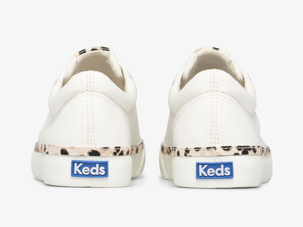 Keds Jump Kick Leopard Pop Canvas Naisten Nauhakengät Kerma | FI-67971