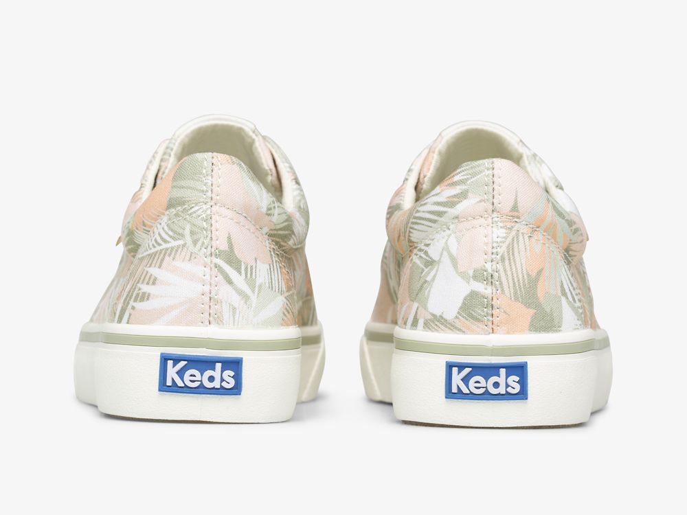 Keds Jump Kick Palm Canvas Naisten Nauhakengät Vihreä Monivärinen | FI-50435