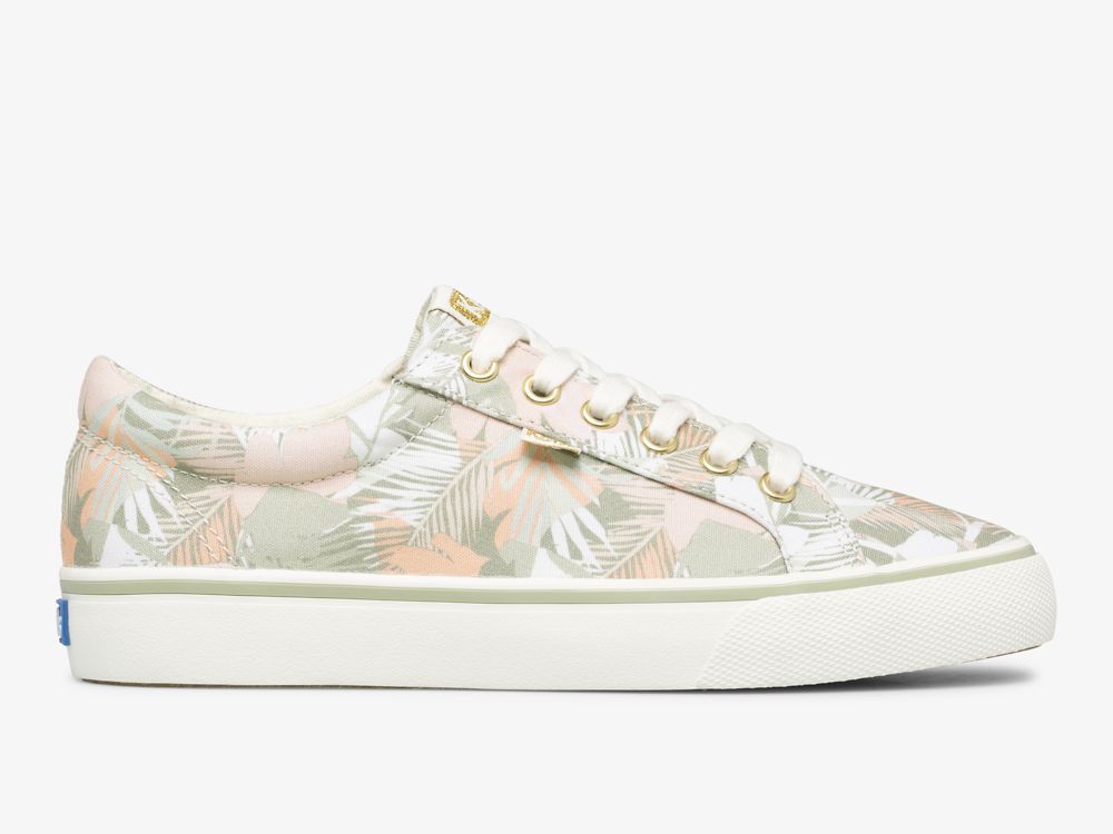 Keds Jump Kick Palm Canvas Naisten Nauhakengät Vihreä Monivärinen | FI-50435