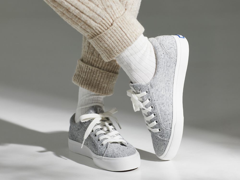 Keds Jump Kick Speckle Knit Naisten Nauhakengät Harmaat | FI-71776