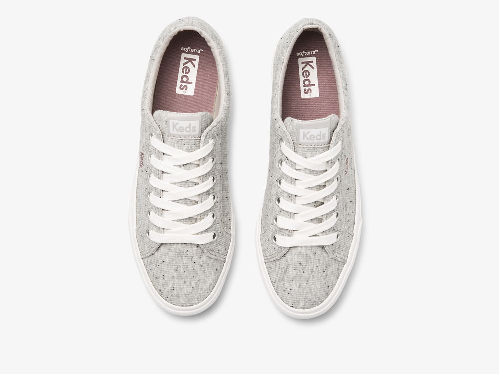 Keds Jump Kick Speckle Knit Naisten Nauhakengät Harmaat | FI-71776