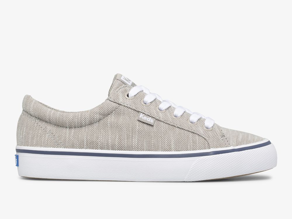 Keds Jump Kick Stripey Knit Naisten Nauhakengät Harmaat | FI-21716