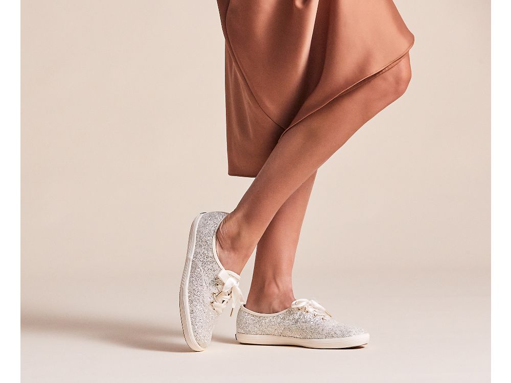 Keds Kate Spade New York Champion Glitter Naisten Nauhakengät Kerma | FI-82243