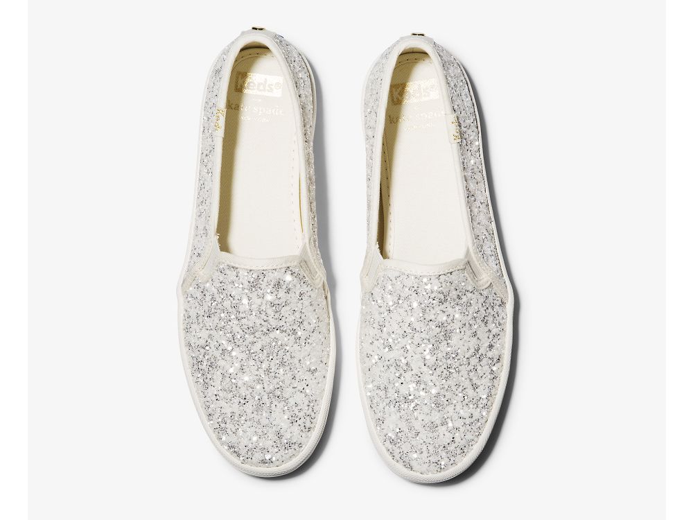 Keds Kate Spade New York Double Decker Glitter Naisten SlipOnTennarit Kerma | FI-91242