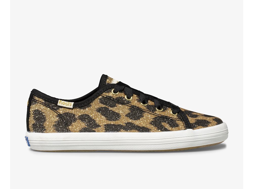 Keds Kate Spade New York Kickstart Glitter Leopard Tytön Tennarit Leopardi | FI-02102