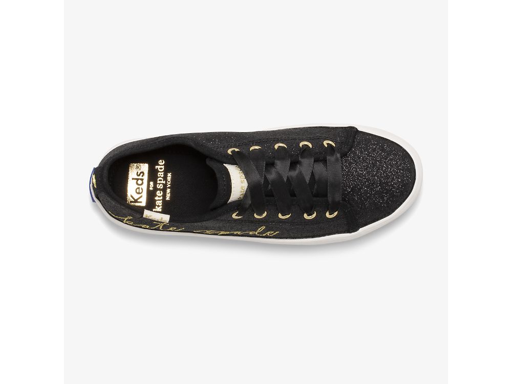 Keds Kate Spade New York Kickstart Glitter Tytön Tennarit Mustat | FI-03720