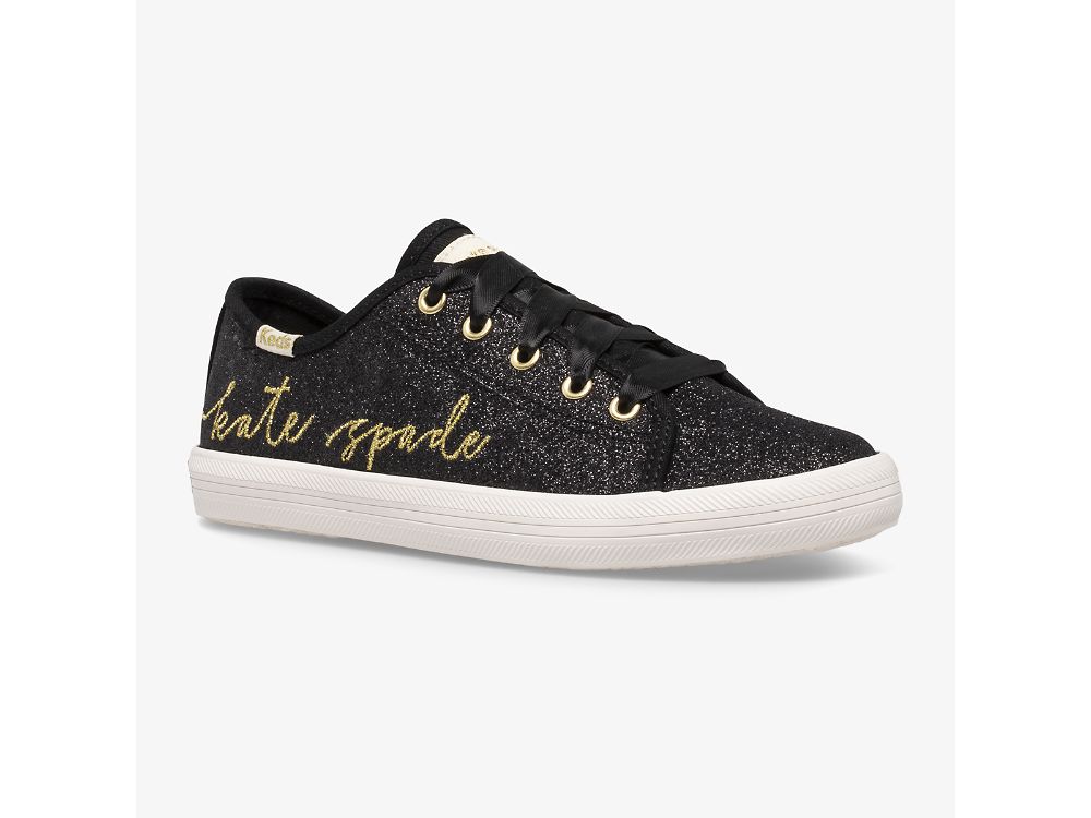 Keds Kate Spade New York Kickstart Glitter Tytön Tennarit Mustat | FI-03720