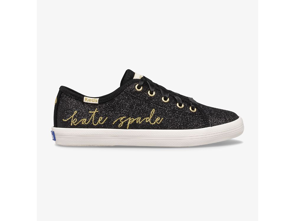 Keds Kate Spade New York Kickstart Glitter Tytön Tennarit Mustat | FI-03720