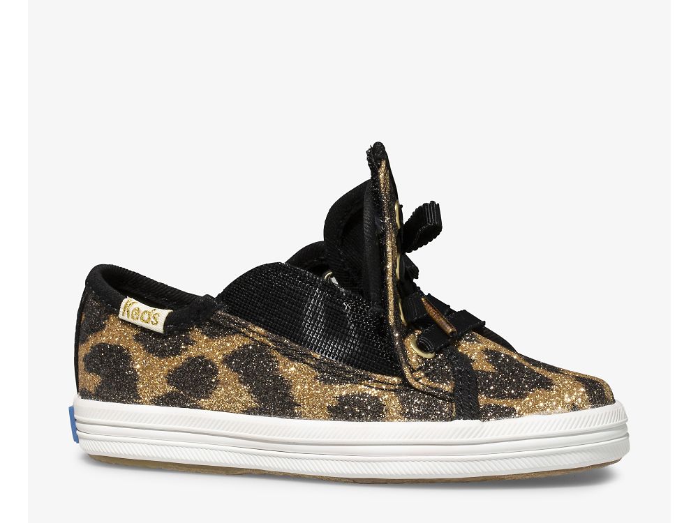 Keds Kate Spade New York Kickstart Jr. Glitter Leopard Tytön Tennarit Leopardi | FI-16300