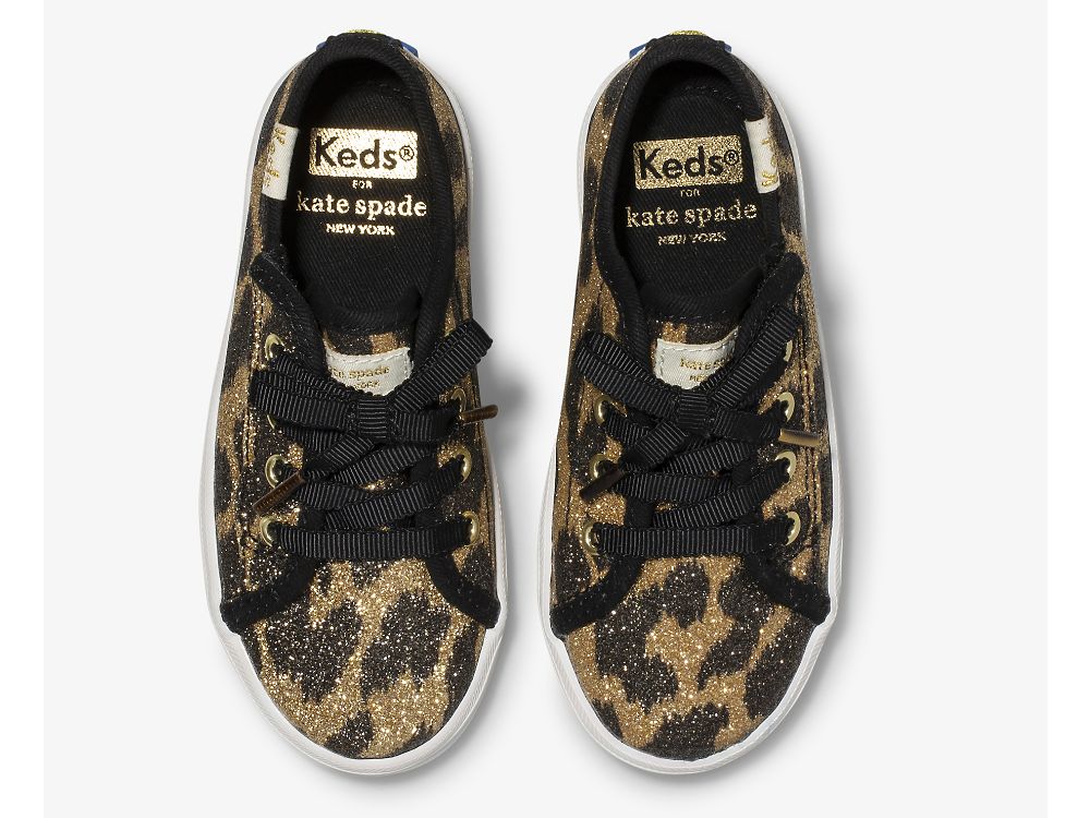 Keds Kate Spade New York Kickstart Jr. Glitter Leopard Tytön Tennarit Leopardi | FI-16300