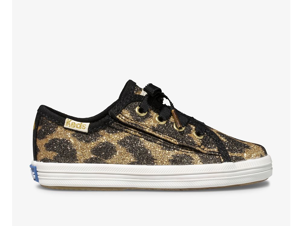 Keds Kate Spade New York Kickstart Jr. Glitter Leopard Tytön Tennarit Leopardi | FI-16300