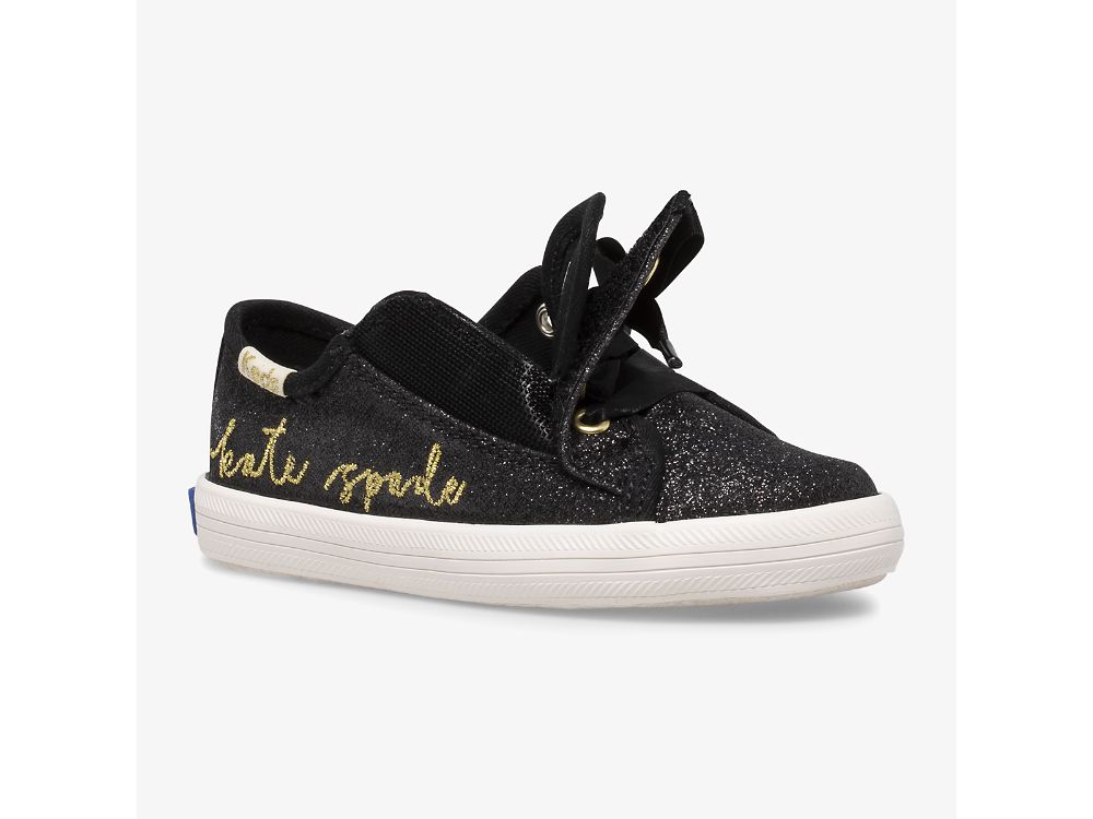 Keds Kate Spade New York Kickstart Jr Script Tytön Tennarit Mustat | FI-50971