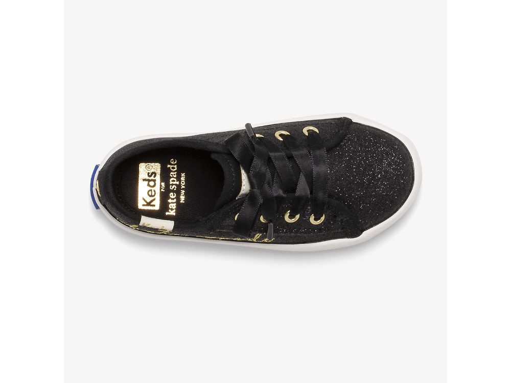 Keds Kate Spade New York Kickstart Jr Script Tytön Tennarit Mustat | FI-50971