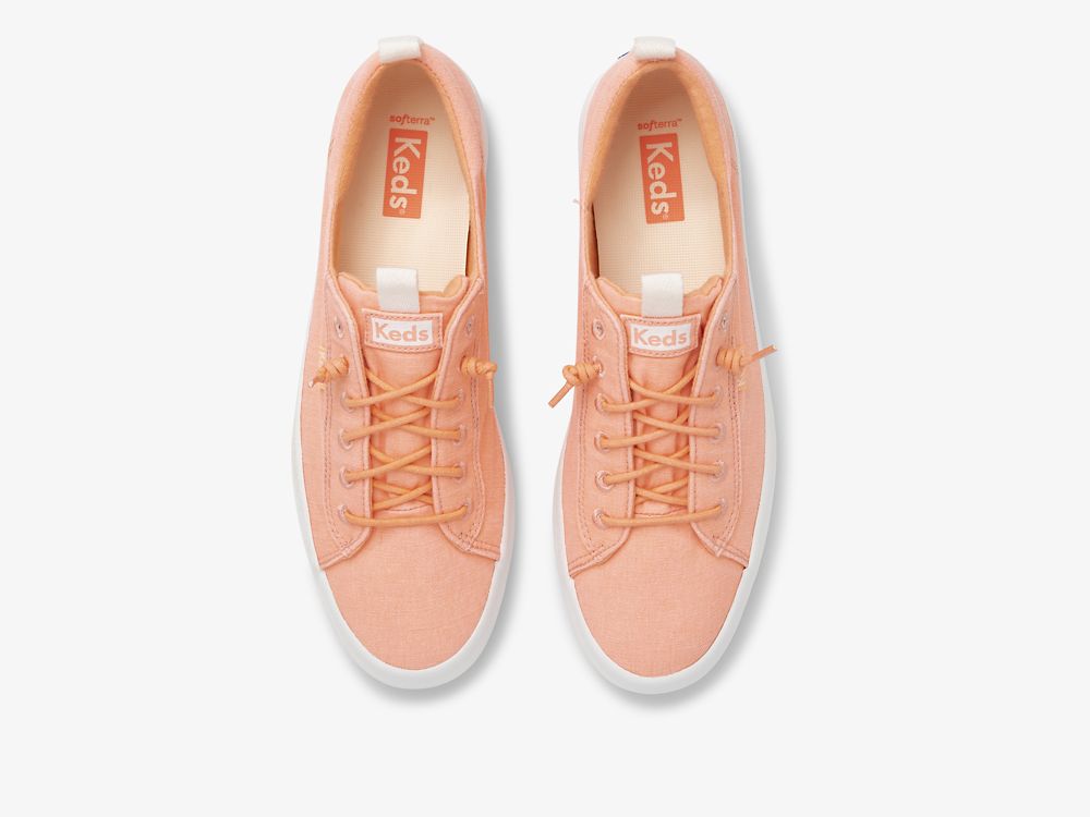 Keds Kickback Canvas Naisten Nauhakengät Koralli | FI-21560