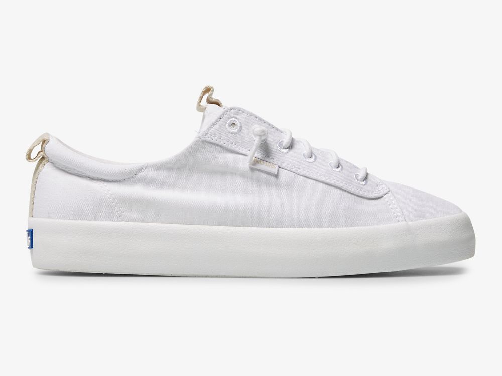 Keds Kickback Canvas Naisten SlipOnTennarit Valkoinen | FI-85928