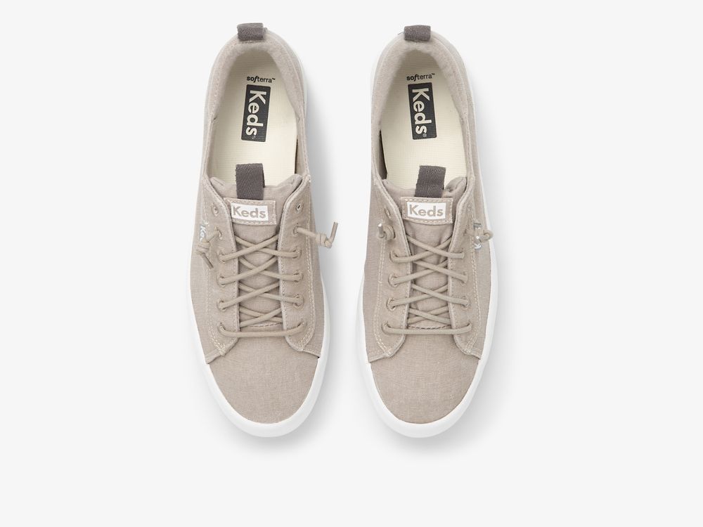 Keds Kickback Canvas Washable Naisten Nauhakengät Harmaat | FI-41743