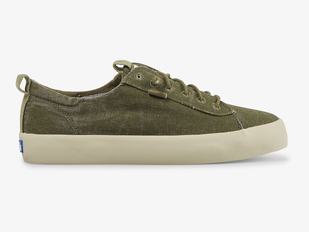 Keds Kickback Canvas Washable Naisten Nauhakengät Oliivinvihreä | FI-51351