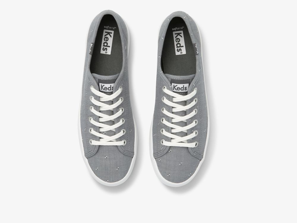 Keds Kickstart Dobby Jacquard Naisten Tenniskengät Harmaat | FI-25171