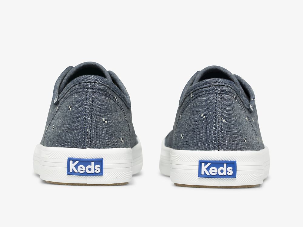 Keds Kickstart Dobby Jacquard Naisten Tenniskengät Laivastonsininen | FI-48145