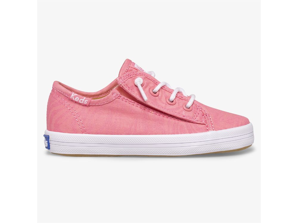 Keds Kickstart Glow In The Dark Jr Tytön Tennarit Pinkki | FI-11917