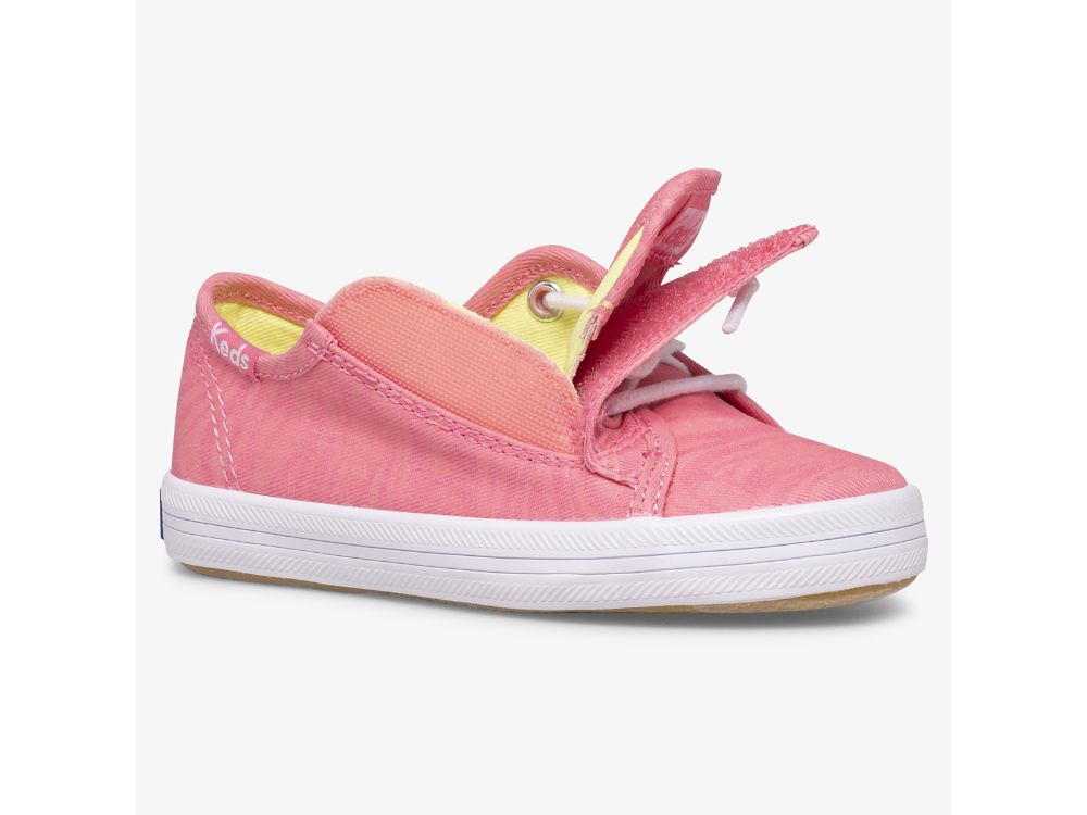 Keds Kickstart Glow In The Dark Jr Tytön Tennarit Pinkki | FI-55563