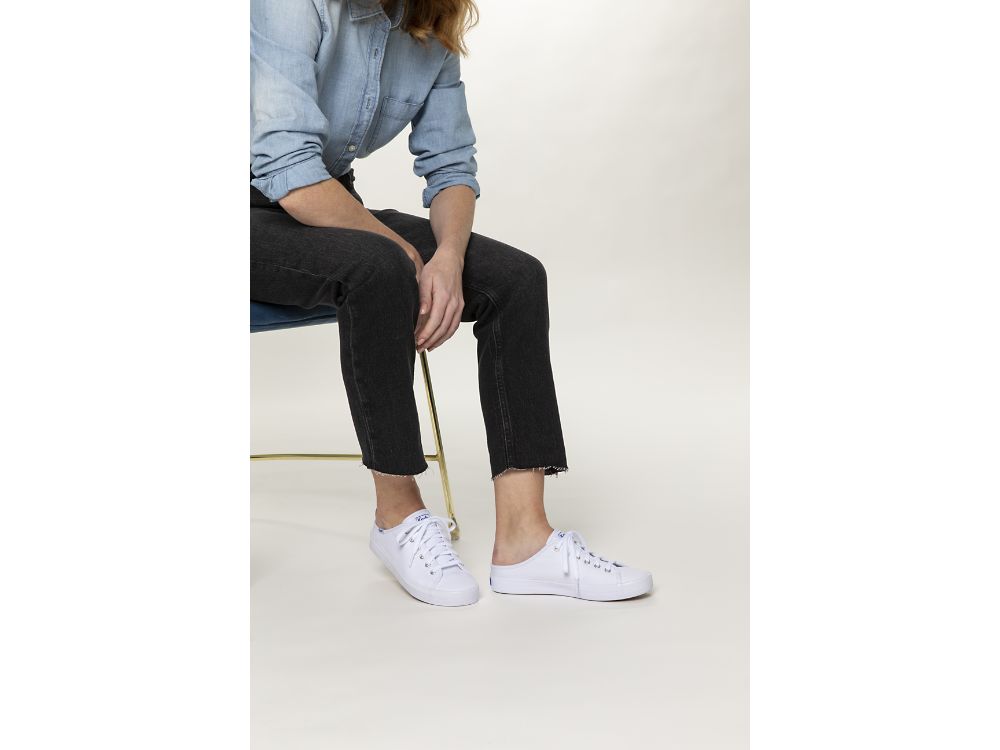 Keds Kickstart Mule Canvas Naisten Tenniskengät Valkoinen | FI-33698