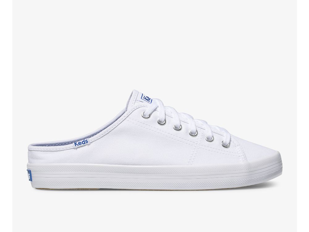 Keds Kickstart Mule Canvas Naisten Tenniskengät Valkoinen | FI-33698