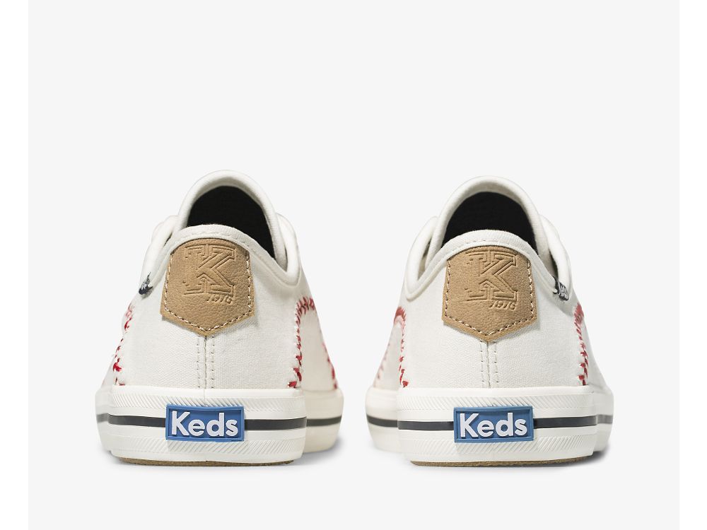 Keds Kickstart Pennant Canvas Naisten Nauhakengät Kerma | FI-83213