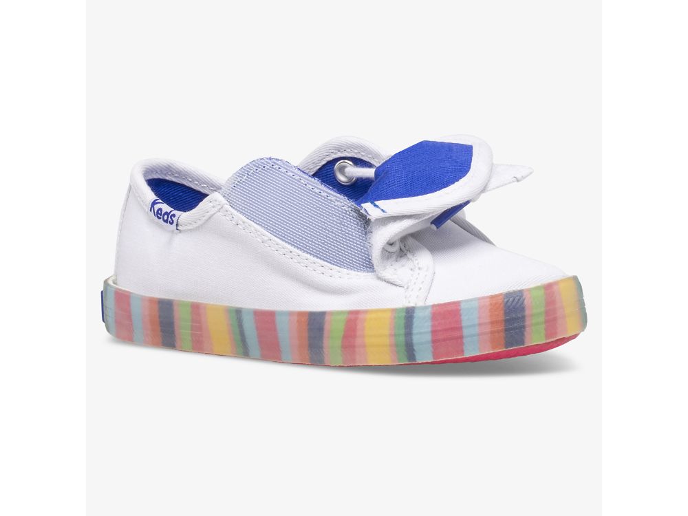 Keds Kickstart Seasonal Jr Tytön Tennarit Valkoinen Monivärinen | FI-25904