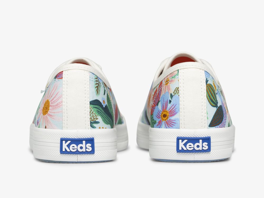 Keds Rifle Paper Co. Kickstart Dovecote Naisten Nauhakengät Minttu | FI-49356