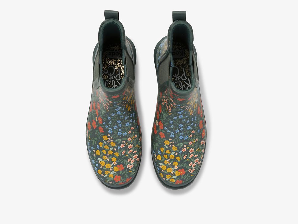 Keds Rifle Paper Co. Rowan Wildwood Naisten SlipOnTennarit Vihreä | FI-47155