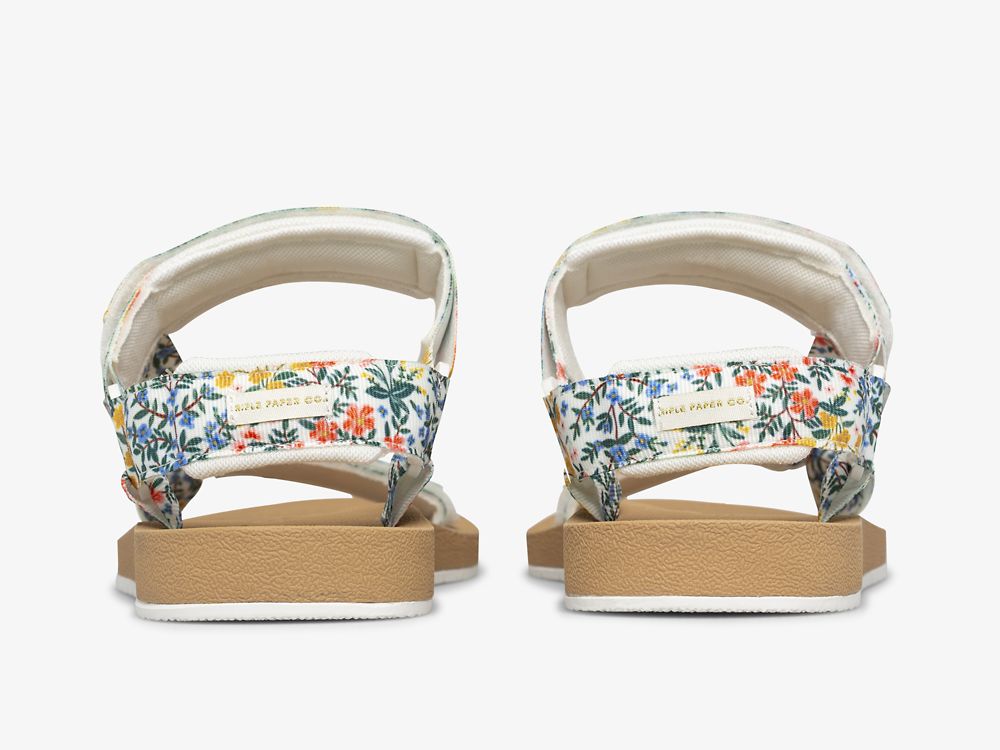 Keds Rifle Paper Co. Trio Wildwood Naisten SlipOnTennarit Valkoinen | FI-55661