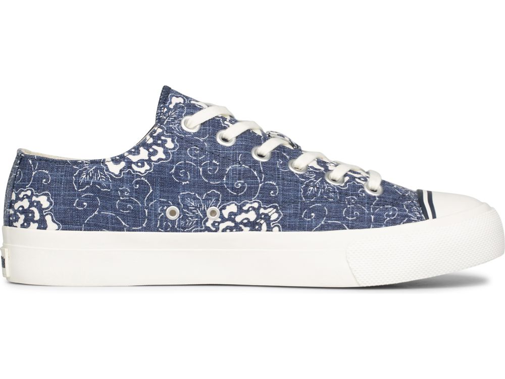 Keds Royal Lo Floral Print Miesten Tennarit Laivastonsininen | FI-17370