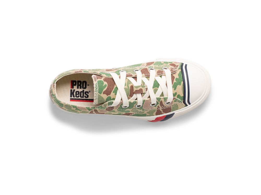 Keds Royal Lo Poikien Tennarit Camo Oliivinvihreä | FI-34750