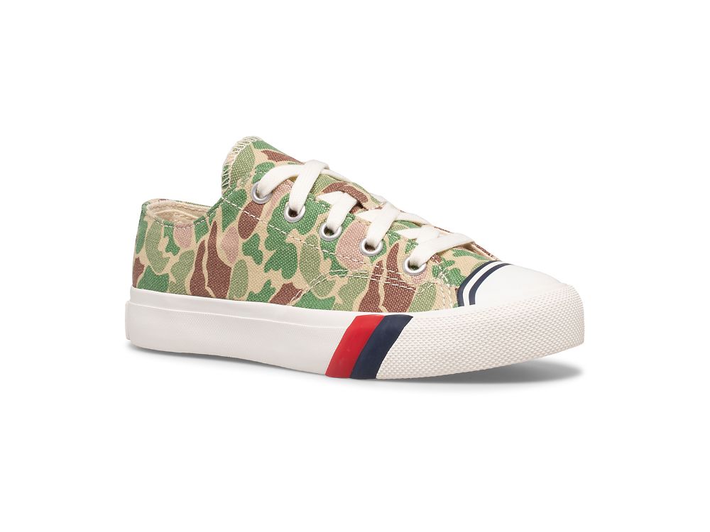 Keds Royal Lo Poikien Tennarit Camo Oliivinvihreä | FI-34750