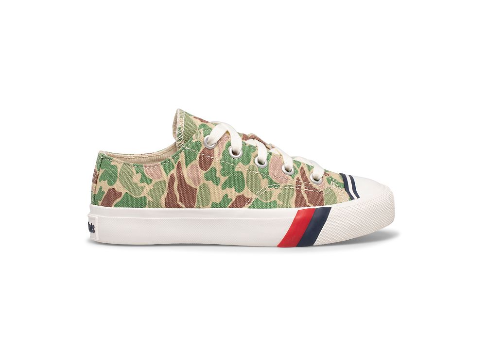 Keds Royal Lo Poikien Tennarit Camo Oliivinvihreä | FI-34750