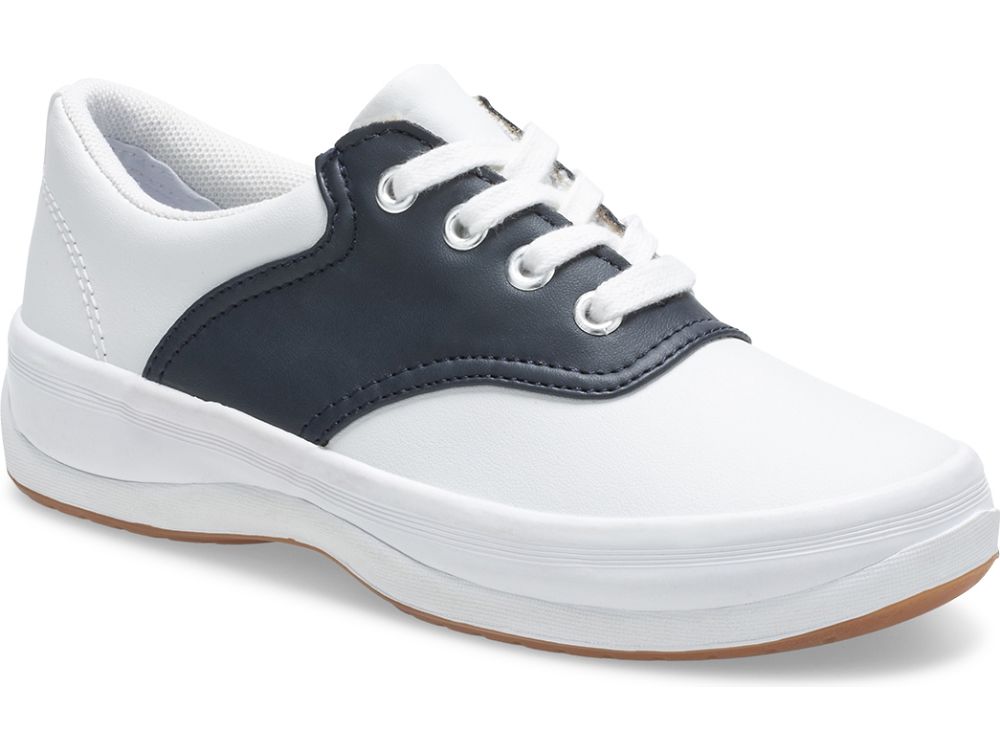 Keds School Days Sneaker Tytön Tennarit Valkoinen Laivastonsininen | FI-43074