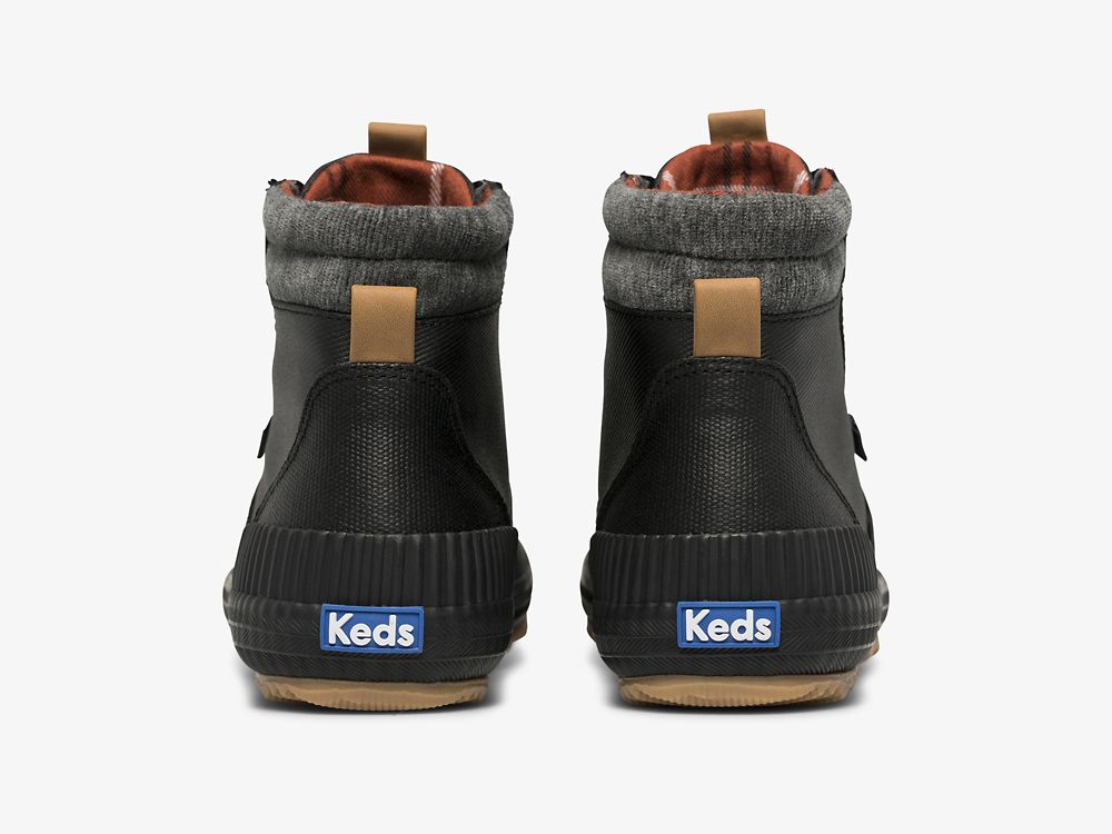 Keds Scout Boot III Vesi Resistant Canvas w/ Thinsulate™ Naisten Nauhakengät Mustat | FI-57301