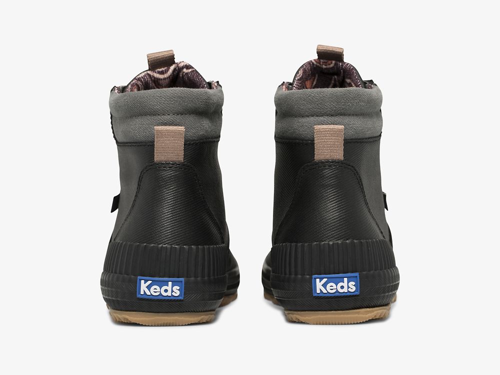 Keds Scout Boot III Vesi Resistant Twill Naisten Nauhakengät Mustat | FI-64915