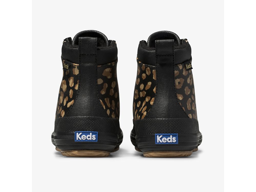 Keds Scout Boot II Vesi-Resistant Canvas Rain Boot Naisten Kumisaappaat Leopardi | FI-39688