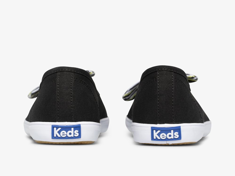 Keds Seaside Canvas Naisten SlipOnTennarit Mustat Monivärinen | FI-77731