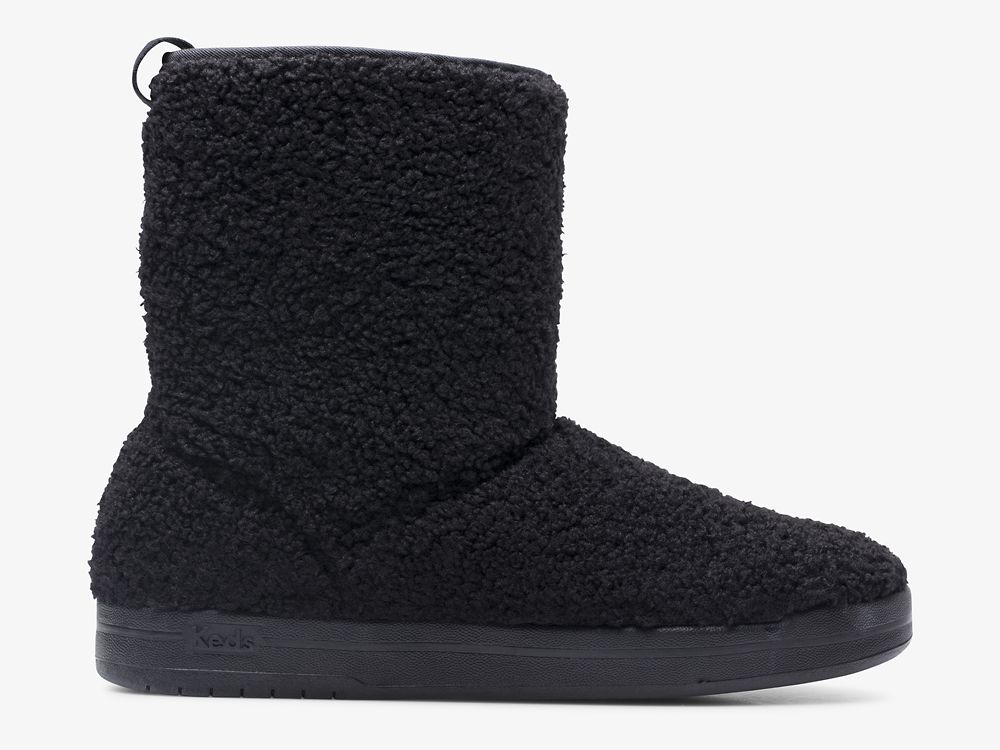 Keds Tally Boot Faux Shearling Naisten Nauhakengät Mustat | FI-24119