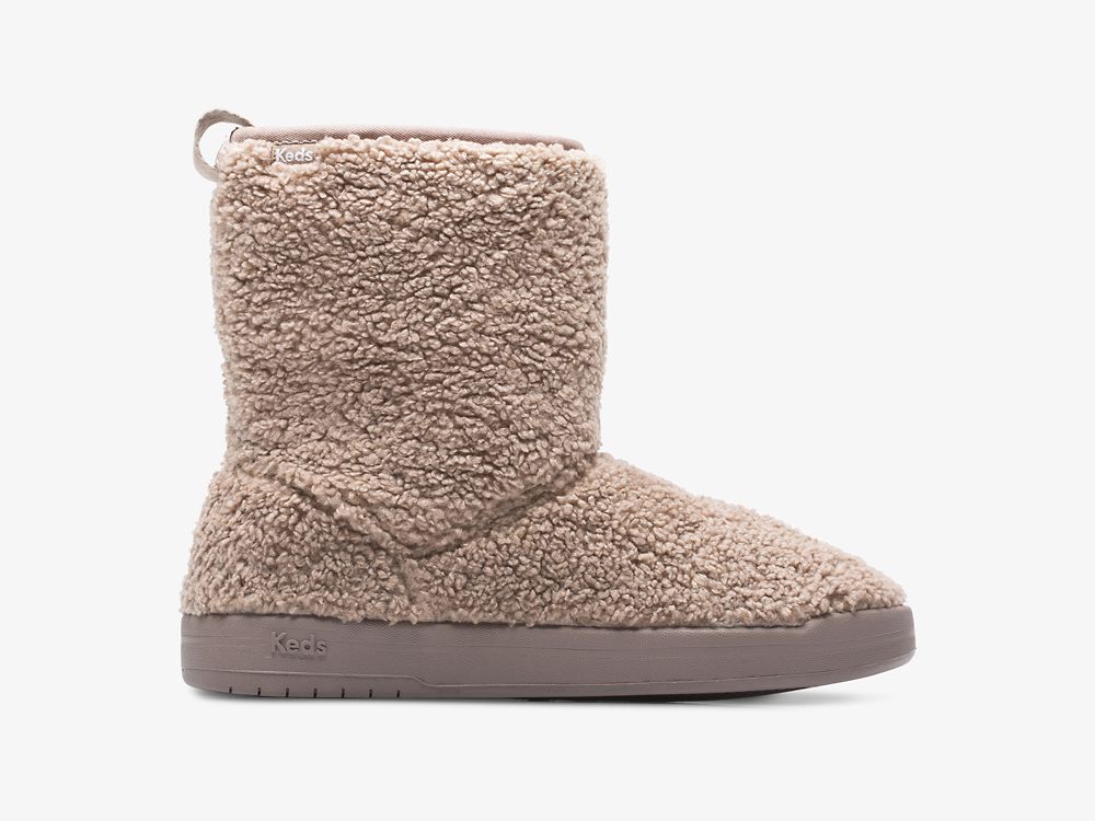 Keds Tally Boot Faux Shearling Naisten Nauhakengät Ruskea | FI-59301