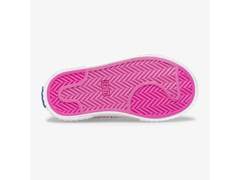 Keds Topkick Washable Slip On Jr Tytön SlipOnTennarit Valkoinen Pinkki | FI-85549